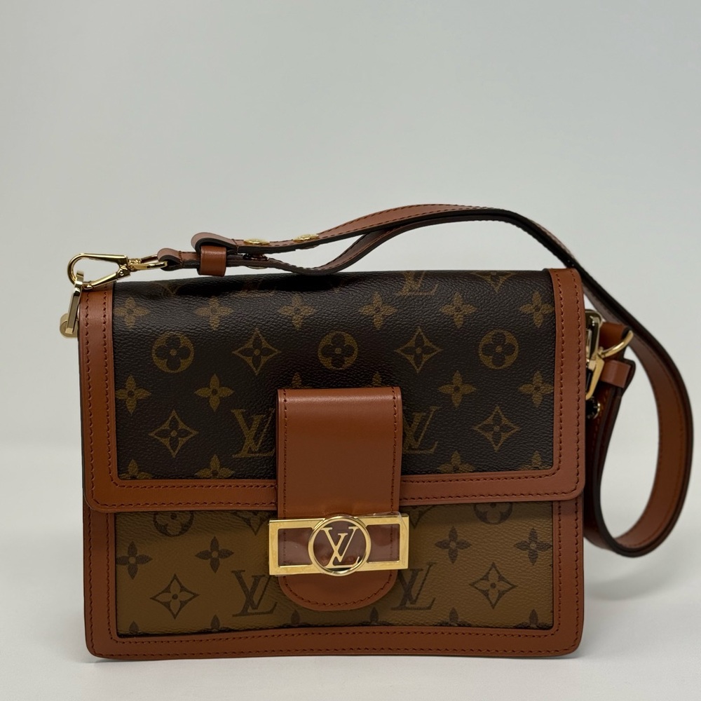 Louis Vuitton Daupine shoulder MM Tan and Brown Monogram Crossbody Bag
